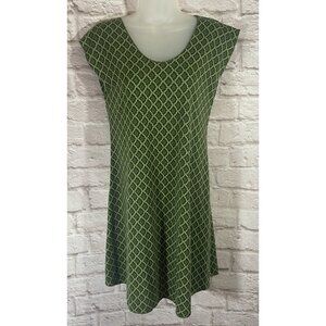 Mexicali Blues Green Shell Scallops Dress Relaxed Fit Pullover SOFT COMFY Size S